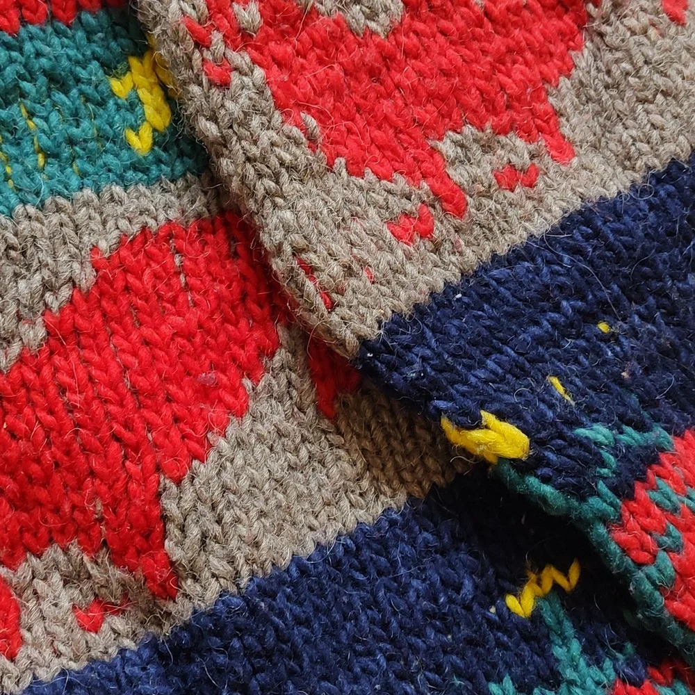 Chicken chunky knit wool sweater - Picture 4 of 7